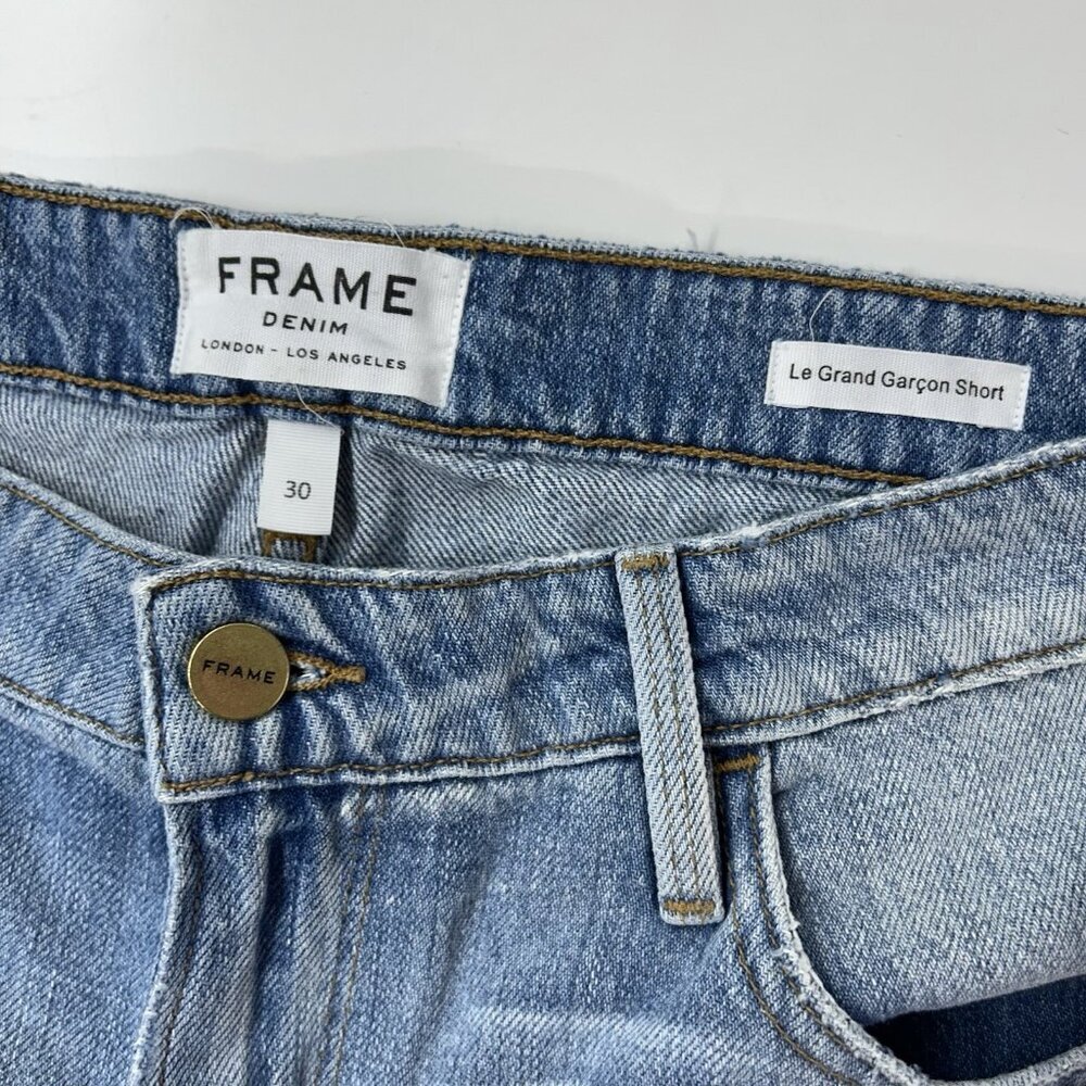 Frame Le Grand Garcon Denim‎ Shorts Womens Size 30 - Picture 3 of 8